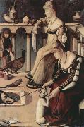 Vittore Carpaccio Two Venetian Ladies on a Balcony (nn03) oil painting reproduction